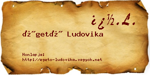 Égető Ludovika névjegykártya